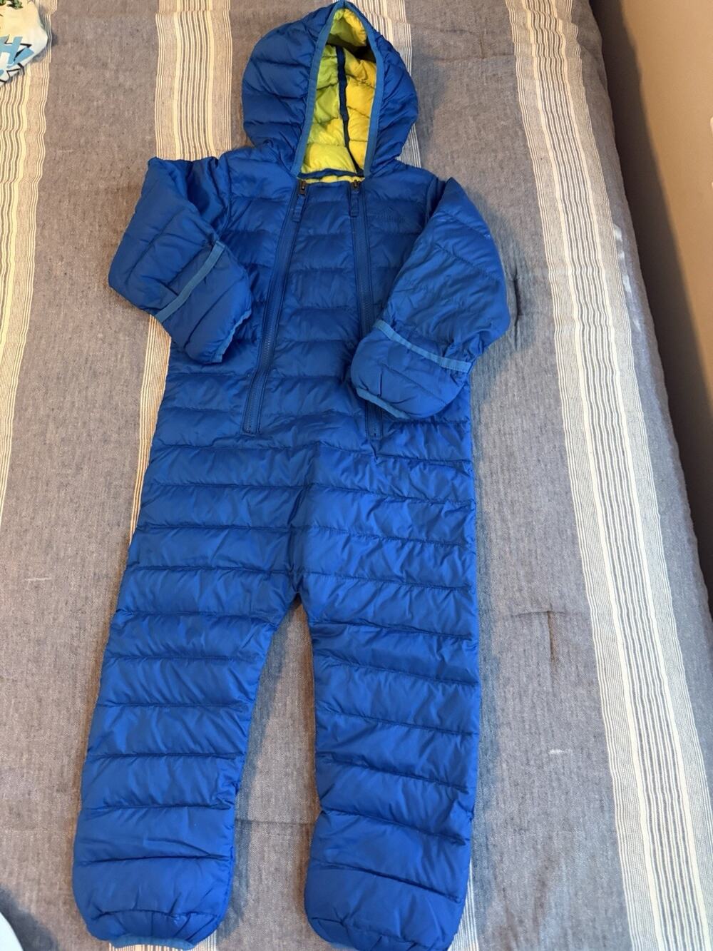 LL Bean Baby 12-18 Months Down Filled Snowsuit NEW